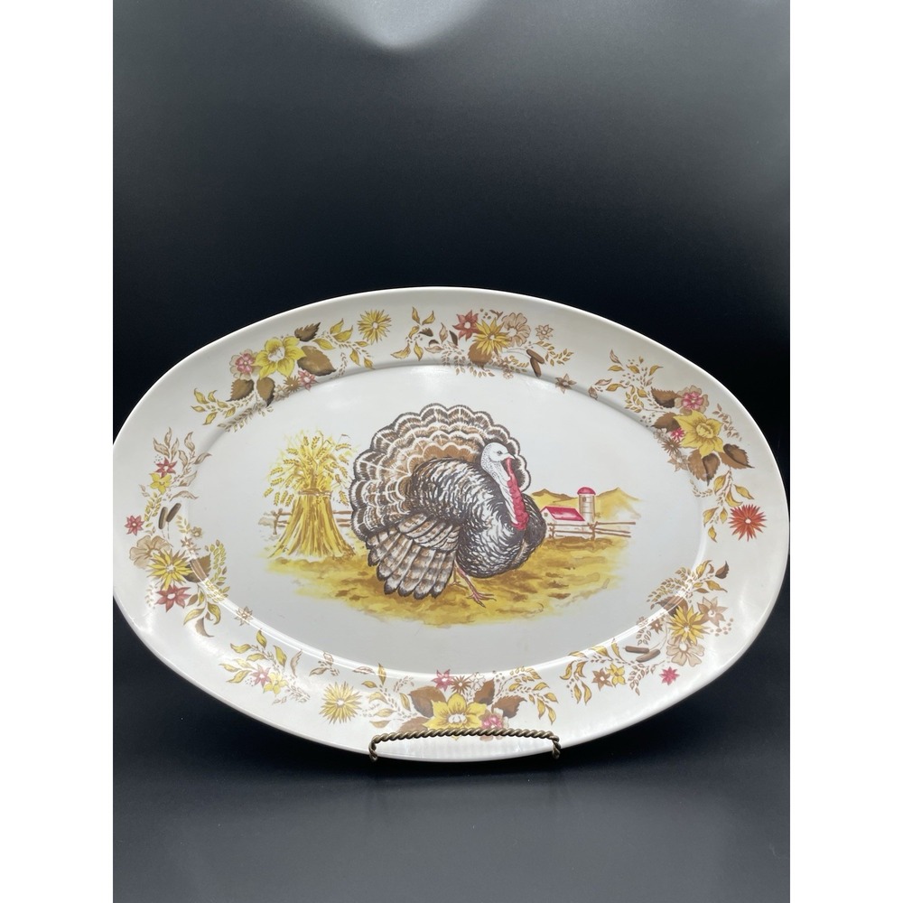 Vtg Apollo Ware Melmac Turkey Tray / Platter‎ 21" X 14 1/4"